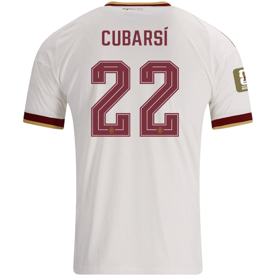 Španělsko venkovní fotbalový dres MS 2026 CUBARSÍ #22