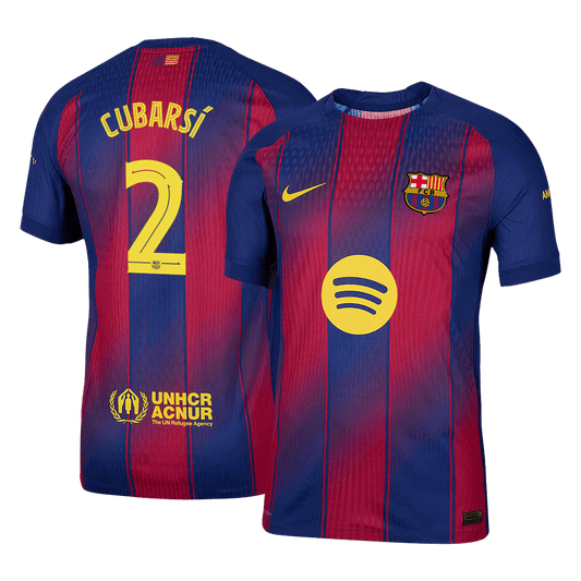 Domácí Fotbalový Dres Barcelona 25/26 Authentic CUBARSÍ #2 UCL