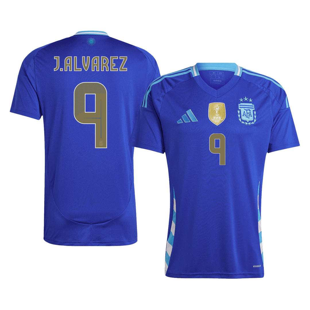 Venkovní Fotbalový Dres Argentina 2024 J.ALVAREZ #9