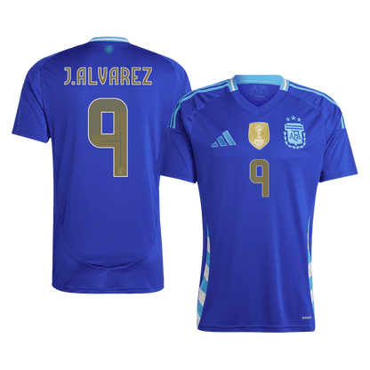 Venkovní Fotbalový Dres Argentina 2024 J.ALVAREZ #9