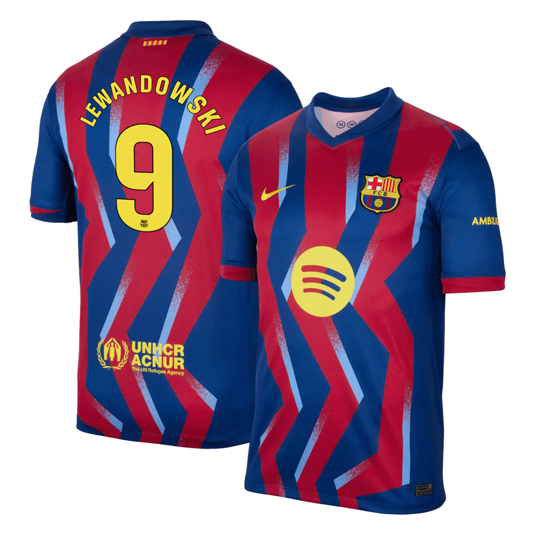 Barcelona čtvrtá fotbalový dres 2025/26 LEWANDOWSKI #9
