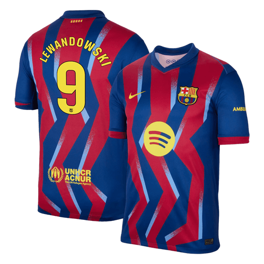 Barcelona čtvrtá fotbalový dres 2025/26 LEWANDOWSKI #9