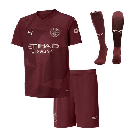 Dětská Třetí Fotbalový Souprava Manchester City 24/25