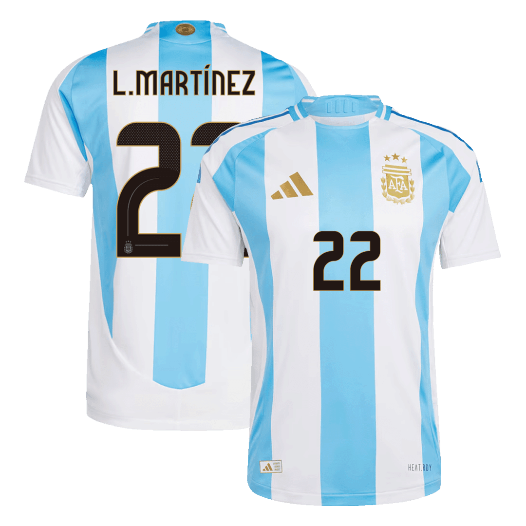 Domácí Fotbalový Dres Argentina 2024 Authentic L.MARTÍNEZ #22
