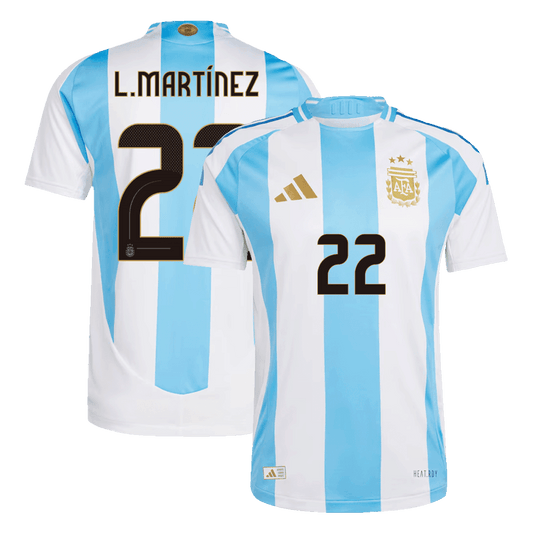 Domácí Fotbalový Dres Argentina 2024 Authentic L.MARTÍNEZ #22
