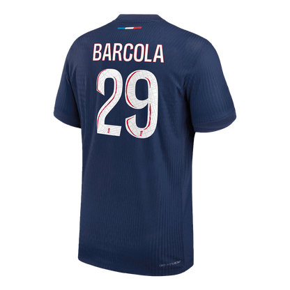 BARCOLA #29 Authentic PSG Home Soccer Jersey 2024/25 Navy