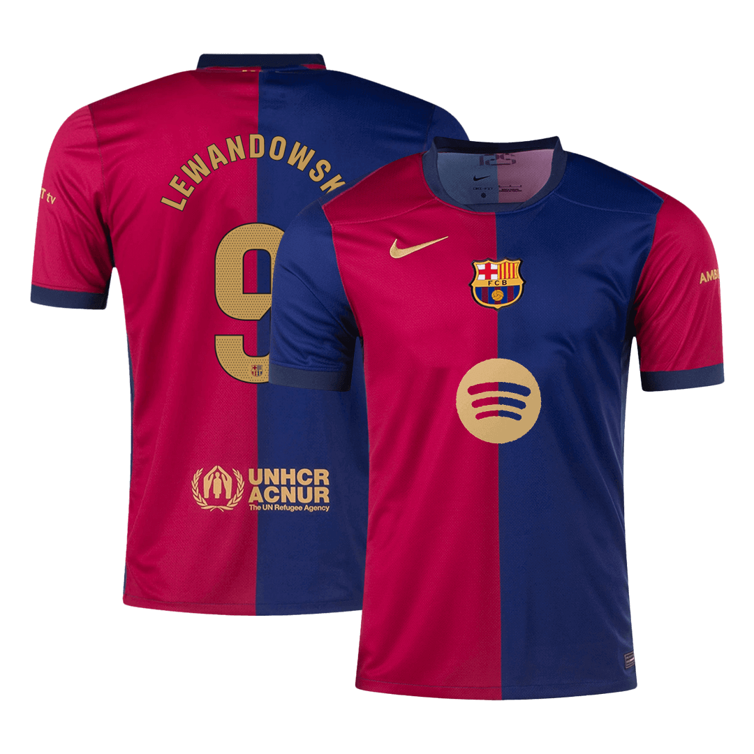 Domácí Fotbalový Dres Barcelona 24/25 LEWANDOWSKI #9