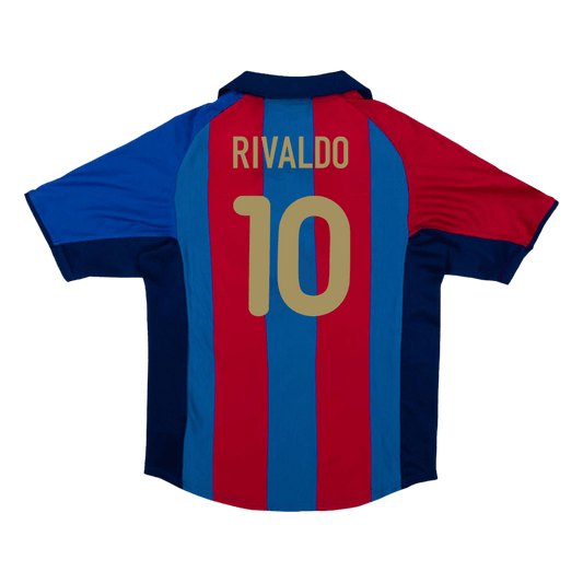 Domácí Retro Dres Barcelona 2001/02 RIVALDO #10