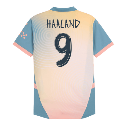 Čtvrtý Fotbalový Dres Manchester City 24/25 Authentic HAALAND #9 - Definitely City