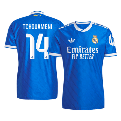 Real Madrid třetí fotbalový dres 2025/26 hráčská verze TCHOUAMENI #14
