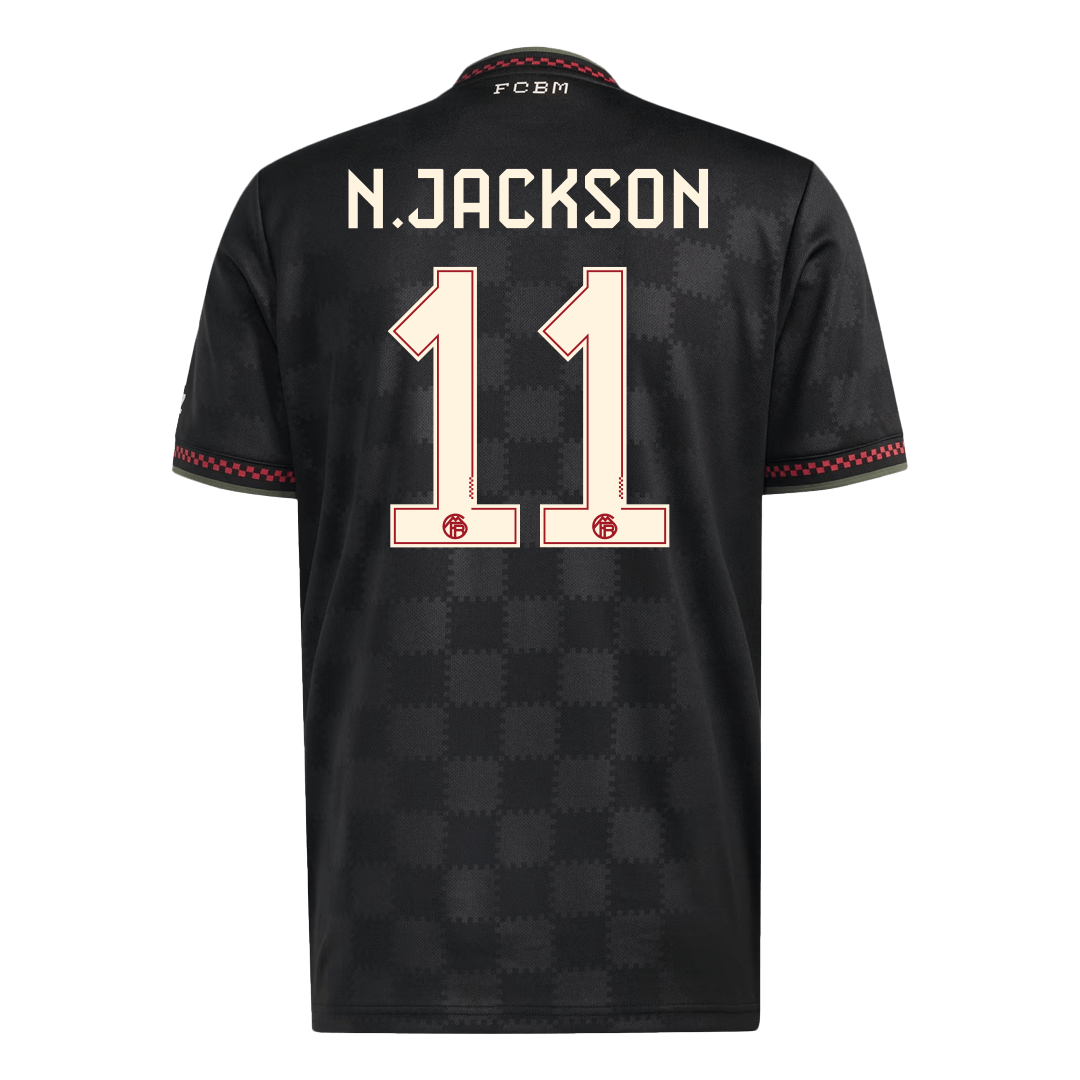 Bayern Mnichov třetí fotbalový dres 2025/26 N.JACKSON #11