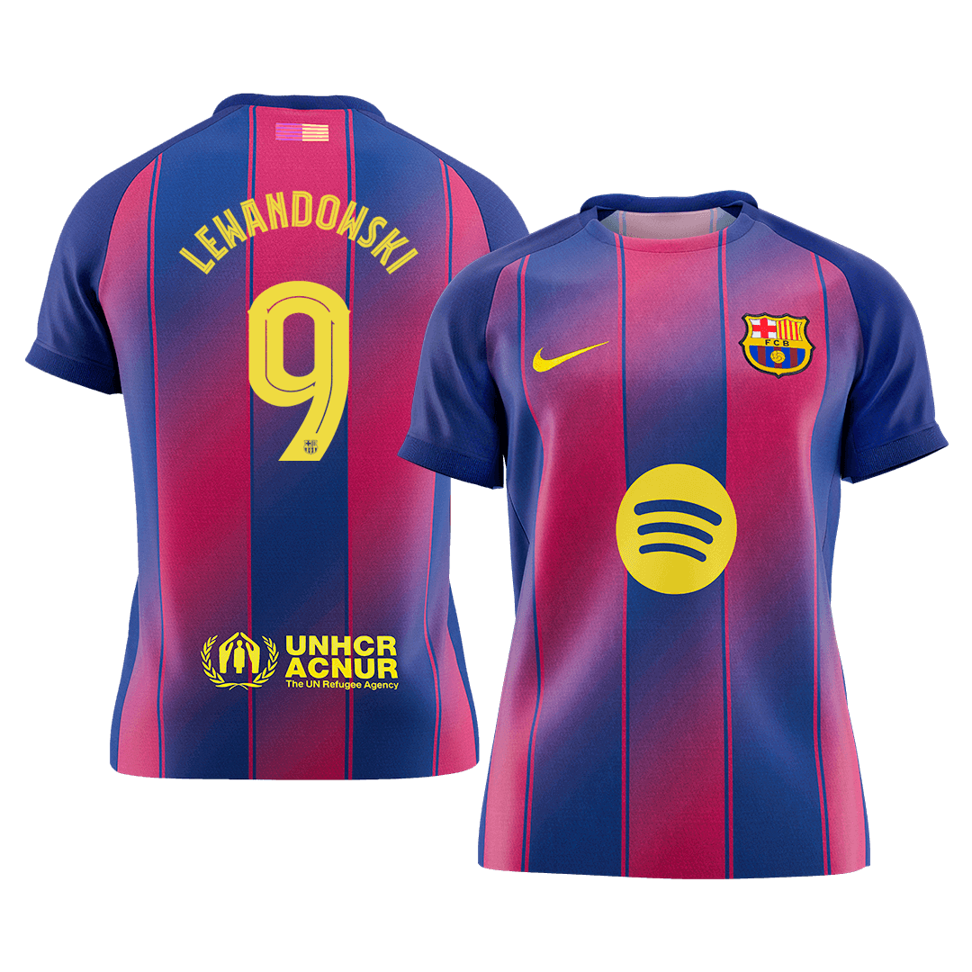 Domácí Fotbalový Dres Barcelona 25/26 LEWANDOWSKI #9 UCL