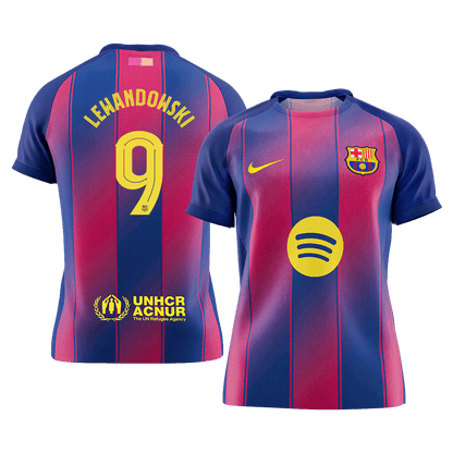 Domácí Fotbalový Dres Barcelona 25/26 LEWANDOWSKI #9 UCL