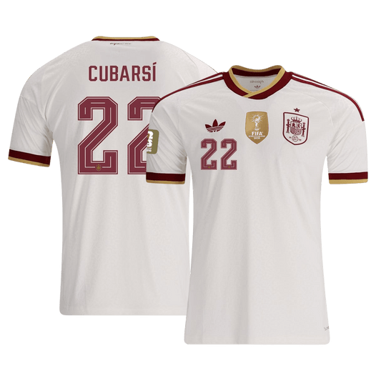 Španělsko venkovní dres MS 2026 hráčská verze CUBARSÍ #22