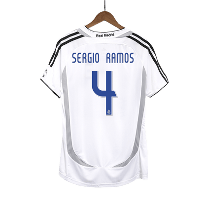 Domácí Retro Dres Real Madrid 2006/07 Retro SERGIO RAMOS #4