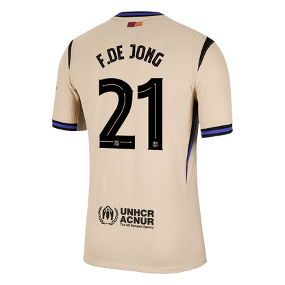 Venkovní Fotbalový Dres Barcelona 25/26 Authentic F.DE JONG #21 UCL